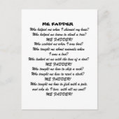ME FADDER POEM POSTKARTE (Vorderseite)