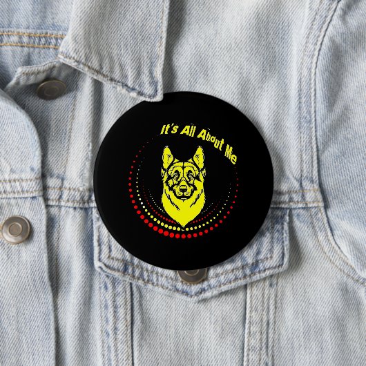 Me German Shepherd Button (Beispiel)