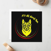 Me German Shepherd Mitteilungskarte (Vorderseite/Rückseite Beispiel)