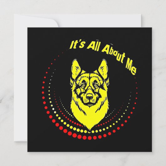 Me German Shepherd Mitteilungskarte (Vorderseite)