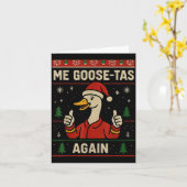 Me Goose Ta Funny Pun Pajamas Ugly Santa Mexican S Karte (Gelbe Blume)