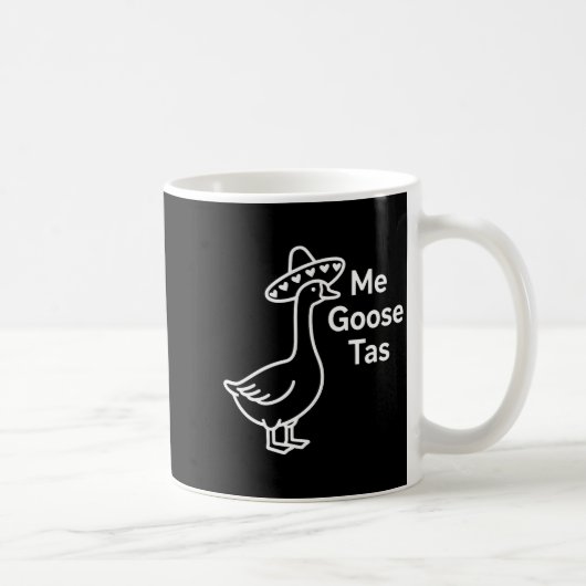 Me Goose Tas Funny Mexican Goose Pun Silly Goose C Kaffeetasse (Rechts)