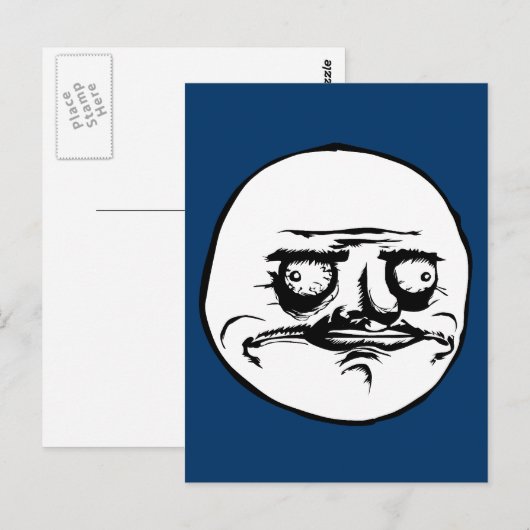 Me Gusta Face Meme Postkarte (Vorne/Hinten)
