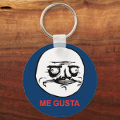Me Gusta Face Meme Schlüsselanhänger (Vorderseite)