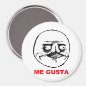 Me Gusta Rage Face Meme Magnet (Vorderseite/Rückseite)