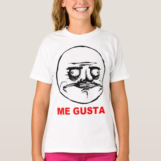 Me Gusta Rage Face Meme T-Shirt (Vorderseite)