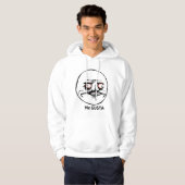 Me Gusta ragende Comic Gesicht Hoodie (Vorne ganz)