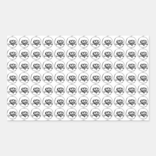 Me Gusta Rechteckiger Aufkleber (Vorderseite)