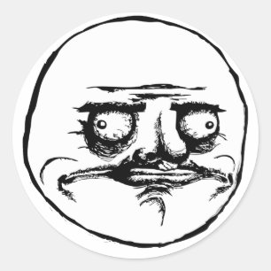 Me Gusta Runder Aufkleber