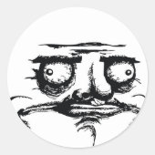 Me Gusta Runder Aufkleber (Vorderseite)