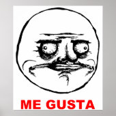 Me Gusta (Text) Poster (Vorne)