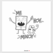 Me Hoy Minoy Doodle Aufkleber (Blatt)