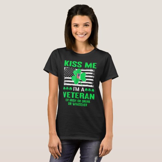 Me Im A Veteran Irish St Patricks Day T-Shirt (Vorne ganz)