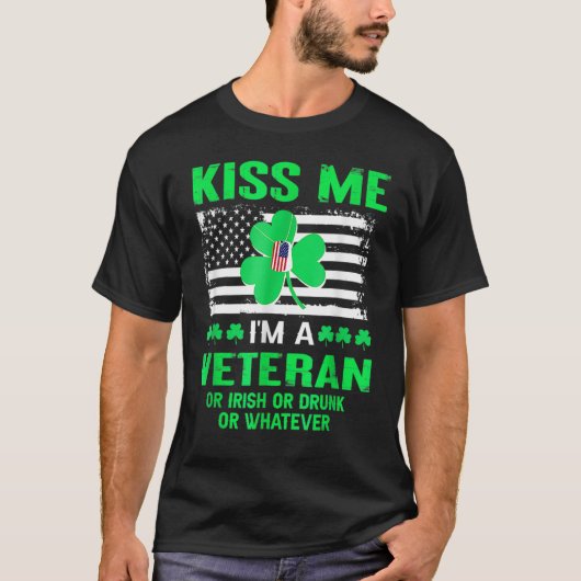 Me Im A Veteran Irish St Patricks Day T-Shirt (Vorderseite)