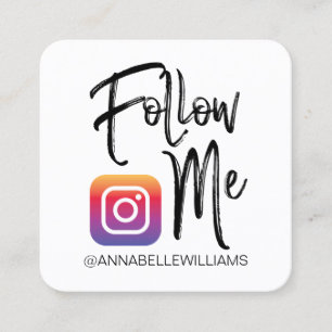 Me Instagram Foto Social Media Business C Quadratische Visitenkarte