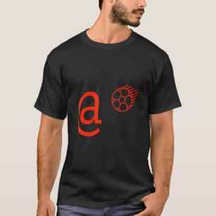 ME @ kick folgen fördert roten Fußball T-Shirt
