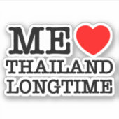ME LIEBE THAILAND LONGTIME AUFKLEBER (Vorderseite)