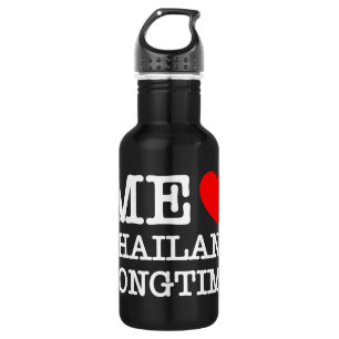 ME LIEBE THAILAND LONGTIME EDELSTAHLFLASCHE