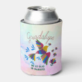 'Me lo dijo un pajarito' Arte mexicano editable Dosenkühler (Kanne Vorderseite)