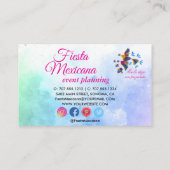 "Me lo dijo un pajarito" Arte  Mexicano Estándar Visitenkarte (Rückseite)