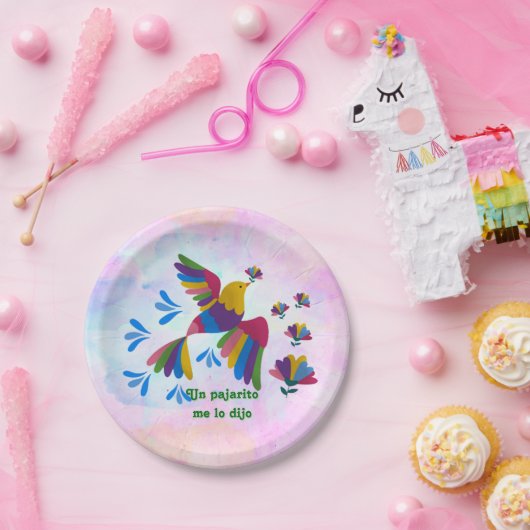 Me lo dijo un pajarito' – Arte Mexicano Pappteller (Party)