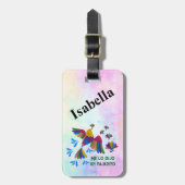 'Me lo dijo un pajarito' - Arte popular mexicano"  Gepäckanhänger (Vorderseite vertikal)