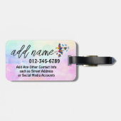 'Me lo dijo un pajarito' - Arte popular mexicano"  Gepäckanhänger (Rückseite horizontal)