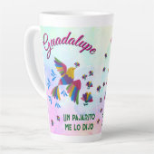 "Me lo dijo un pajarito" editable Milchtasse (Linke Ecke)