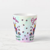 "Me lo dijo un pajarito" editable taza pequeña Milchtasse (Vorderseite)