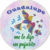 "Me lo dijo un pajarito" personalizable Aufkleber (Vorderseite)