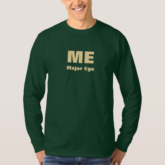 ME / Major Ego Mens Logo Dr. Green Long Sleeve T-Shirt (Vorderseite)