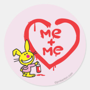 Me + Me Runder Aufkleber
