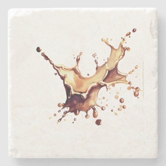 Me Messy, Never! Steinuntersetzer (Vorderseite)