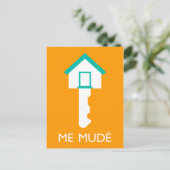 me mude llave de casa postkarte (Stehend Vorderseite)