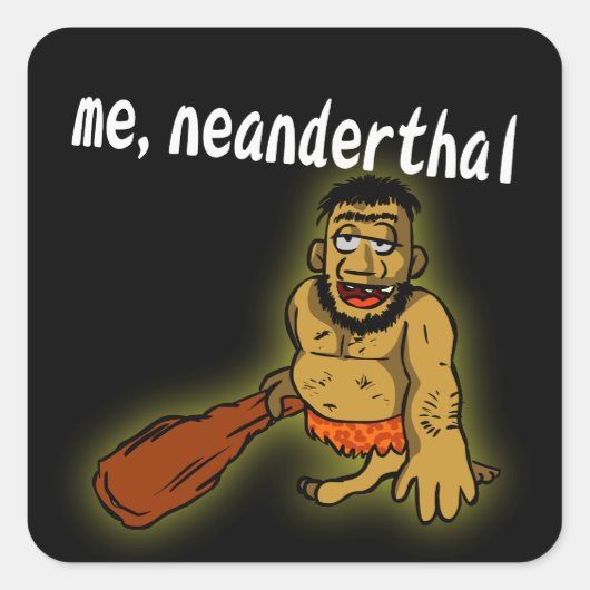 Me Neanderthal Sticker (Vorderseite)