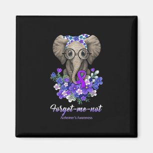 Me Not Elephant Blume Alzheimerheimer Brain Awar Magnet