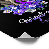 Me Not Elephant Blume Alzheimerheimer Brain Awar Poster (Ecke)