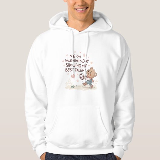 Me on Valentine’s Day Showing My Best Talent Hoodie (Vorderseite)