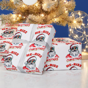 Me-Rizz Weihnachten gen Alpha Meme lustig Geschenkpapier