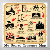 ME SECRET TREASING MAP POSTER (Vorne)