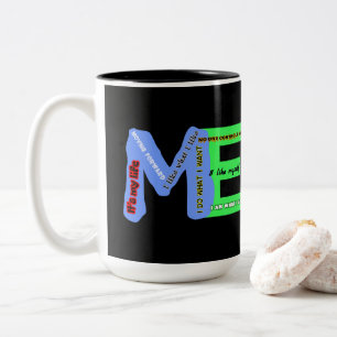 ME-Selbstausdruck Zweifarbige Tasse