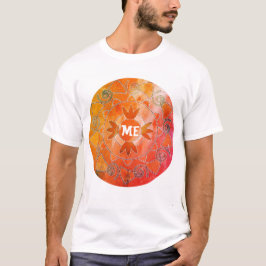Me Sophisitcated personalisierbaren Text orange ma T-Shirt