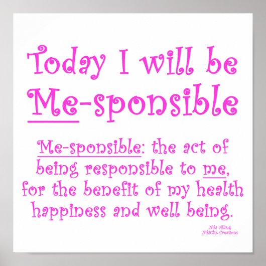 Me-Sponsible Poster (Vorne)