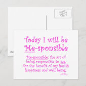 Me-Sponsible Postkarte (Vorne/Hinten)