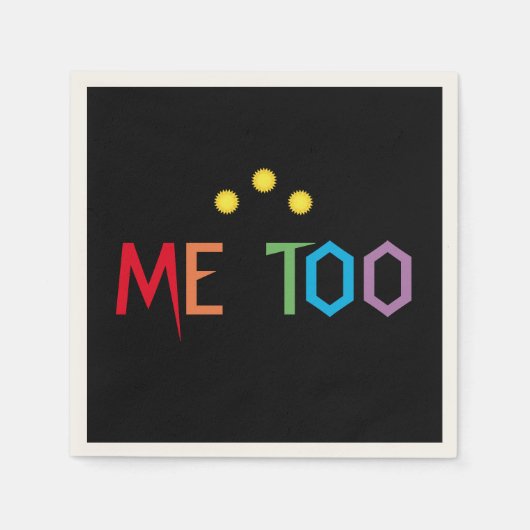Me too Rainbow Resist Paper Napkins Serviette (Vorderseite)