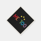 Me too Rainbow Resist Paper Napkins Serviette (Ecke)