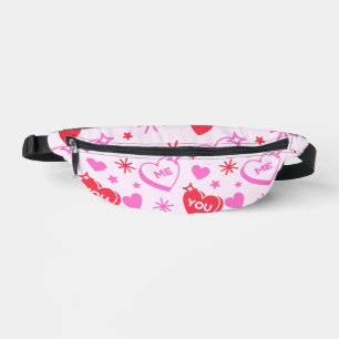 Me und Du Romantische Herzen Bauchtasche