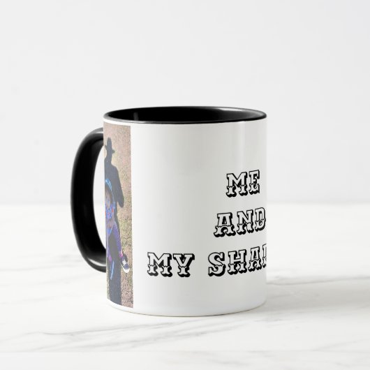 ME UND MEIN SCHATTEN TASSE 1 (Vorderseite Links)