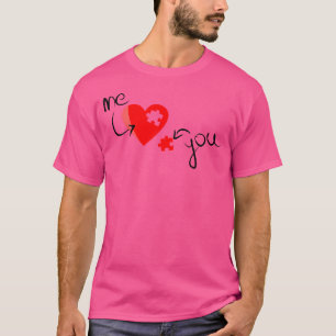 Me You Herz Puzzleteil T-Shirt