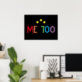 ME ZU farbenfrohe Regenbogenpresse Poster (Heimbüro)
